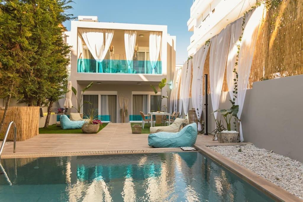 G&M Luxury Residence With Pool 干尼亞 外观 照片