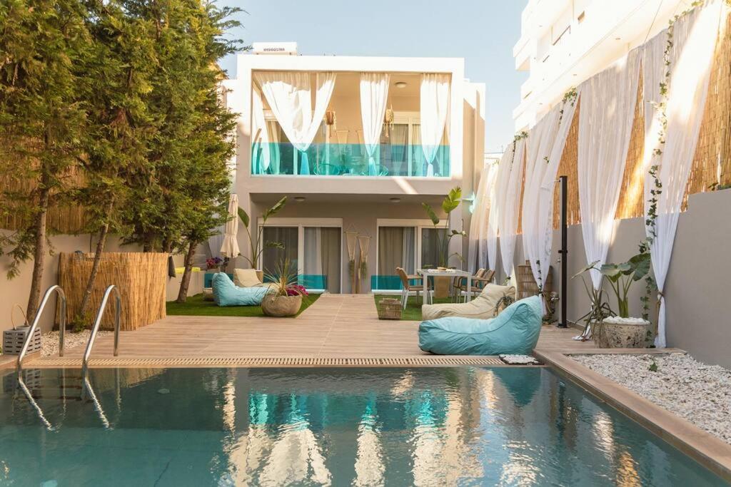 G&M Luxury Residence With Pool 干尼亞 外观 照片